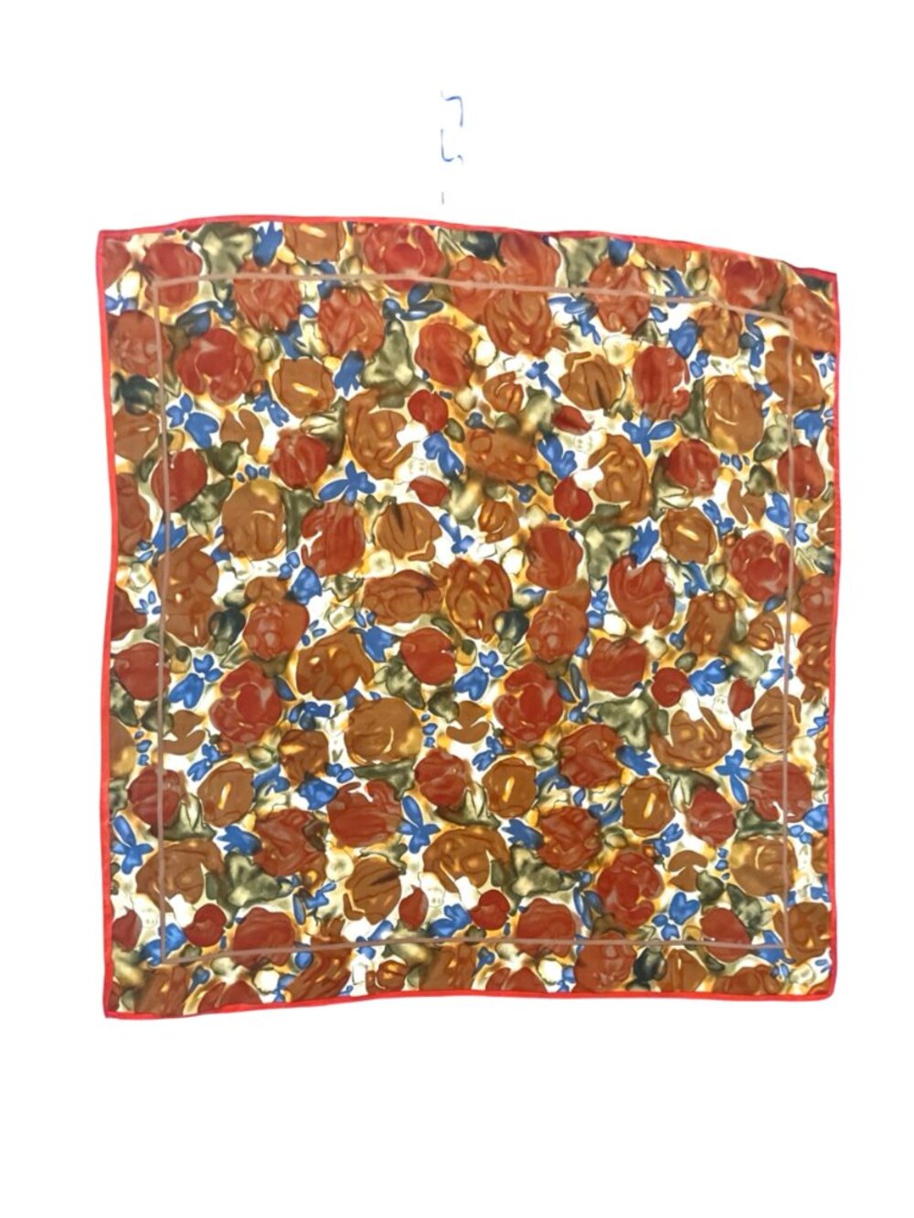 Tie Rack Vintage Floral Silk Square Scarf, 100% Silk, Made in Japan, 30 x 30, Ar - Picture 6 of 10